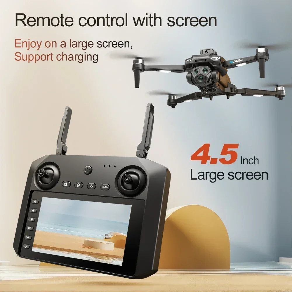 2025 nuevo M33 RC Drone 4K pro - Drone Gimbal Brushless reseña y precio